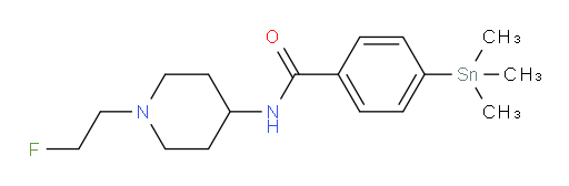 N-(1-(2-fluoroethyl)piperidin-4-yl)-4-(trimethylstannyl)benzamide