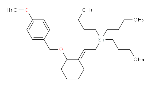 (E)-tributyl(2-(2-((4-methoxybenzyl)oxy)cyclohexylidene)ethyl)stannane
