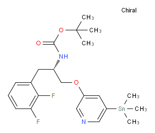 (S)-tert-butyl (1-(2,3-difluorophenyl)-3-((5-(trimethylstannyl)pyridin-3-yl)oxy)propan-2-yl)carbamate