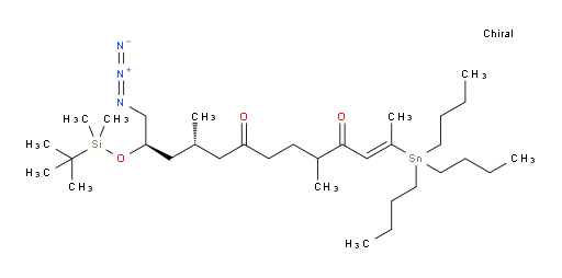 (10S,12R,E)-13-叠氮基-12-((叔丁基二甲基sil氧基))-5,10-二甲基-2-(三丁基锡基)三癸-2-烯-4,8-二酮
