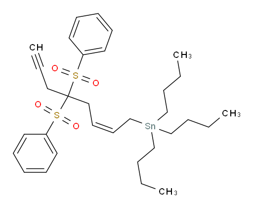 (Z)-(5,5-bis(phenylsulfonyl)oct-2-en-7-yn-1-yl)tributylstannane