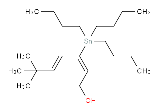 (2E,4E)-6,6-dimethyl-3-(tributylstannyl)hepta-2,4-dien-1-ol