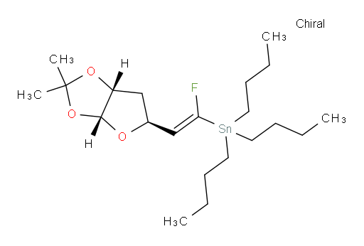 tributyl((E)-2-((3aR,5S,6aR)-2,2-dimethyltetrahydrofuro[2,3-d][1,3]dioxol-5-yl)-1-fluorovinyl)stannane