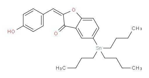 (E)-2-(4-hydroxybenzylidene)-5-(tributylstannyl)benzofuran-3(2H)-one