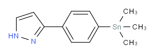 3-(4-(trimethylstannyl)phenyl)-1H-pyrazole
