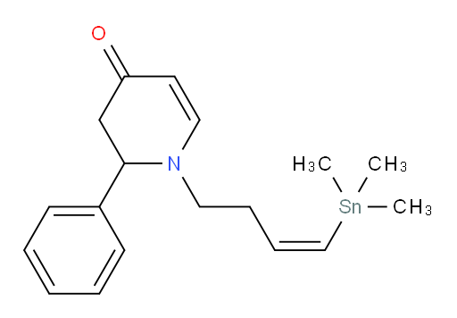 (Z)-2-phenyl-1-(4-(trimethylstannyl)but-3-en-1-yl)-2,3-dihydropyridin-4(1H)-one