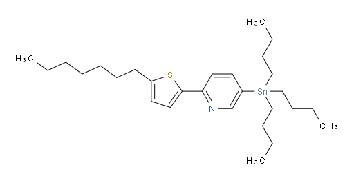2-(5-heptylthiophen-2-yl)-5-(tributylstannyl)pyridine