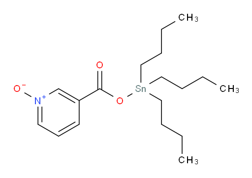 3-(((tributylstannyl)oxy)carbonyl)pyridine 1-oxide