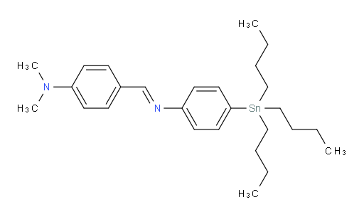 (E)-N,N-dimethyl-4-(((4-(tributylstannyl)phenyl)imino)methyl)aniline