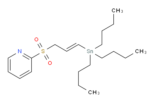 (E)-2-((3-(tributylstannyl)allyl)sulfonyl)pyridine