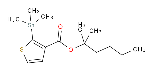 2-methylhexan-2-yl 2-(trimethylstannyl)thiophene-3-carboxylate