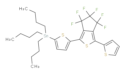 tributyl(5-(4,4,5,5,6,6-hexafluoro-3-(thiophen-2-yl)-5,6-dihydro-4H-cyclopenta[c]thiophen-1-yl)thiophen-2-yl)stannane