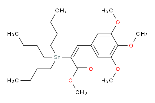 (E)-methyl 2-(tributylstannyl)-3-(3,4,5-trimethoxyphenyl)acrylate