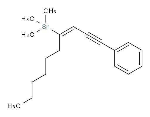 (E)-trimethyl(1-phenyldec-3-en-1-yn-4-yl)stannane
