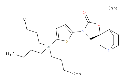 (R)-3-(5-(tributylstannyl)thiophen-2-yl)-1'-azaspiro[oxazolidine-5,3'-bicyclo[2.2.2]octan]-2-one