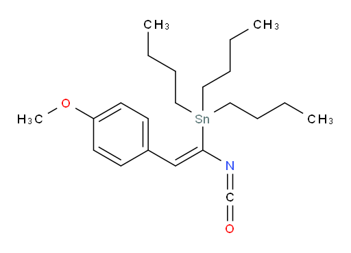 (Z)-tributyl(1-isocyanato-2-(4-methoxyphenyl)vinyl)stannane