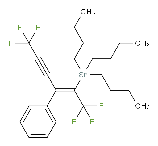 (Z)-tributyl(1,1,1,6,6,6-hexafluoro-3-phenylhex-2-en-4-yn-2-yl)stannane