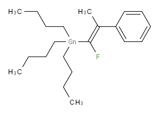 (E)-tributyl(1-fluoro-2-phenylprop-1-en-1-yl)stannane