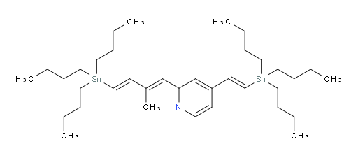 2-((1E,3E)-2-methyl-4-(tributylstannyl)buta-1,3-dien-1-yl)-4-((E)-2-(tributylstannyl)vinyl)pyridine