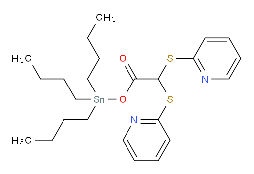 tributylstannyl 2,2-bis(pyridin-2-ylthio)acetate