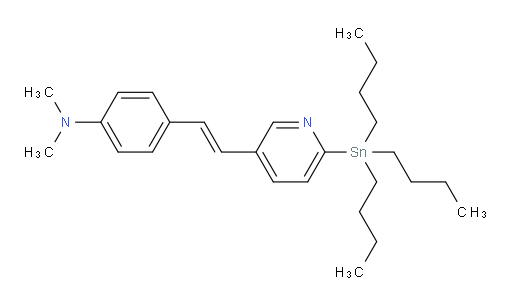 (E)-N,N-dimethyl-4-(2-(6-(tributylstannyl)pyridin-3-yl)vinyl)aniline