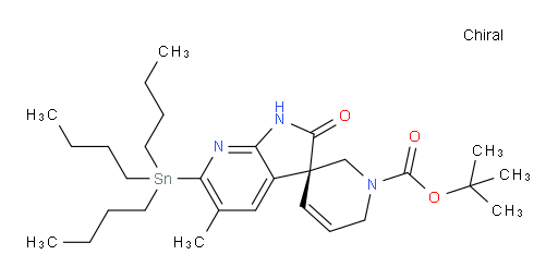 (S)-tert-butyl 5'-methyl-2'-oxo-6'-(tributylstannyl)-1',2,2',6-tetrahydro-1H-spiro[pyridine-3,3'-pyrrolo[2,3-b]pyridine]-1-carboxylate