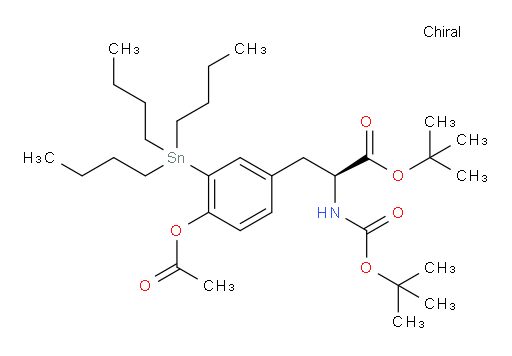 (S)-tert-butyl 3-(4-acetoxy-3-(tributylstannyl)phenyl)-2-((tert-butoxycarbonyl)amino)propanoate