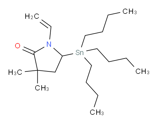 3,3-dimethyl-5-(tributylstannyl)-1-vinylpyrrolidin-2-one