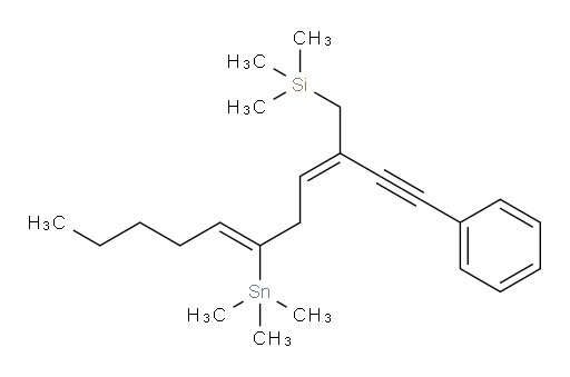 三甲基((2E,5Z)-2-(苯基乙炔基)-5-(三甲基锡基)十-2,5-二烯-1-基)硅烷