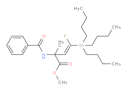 (E)-methyl 2-benzamido-4-fluoro-2-methyl-4-(tributylstannyl)but-3-enoate