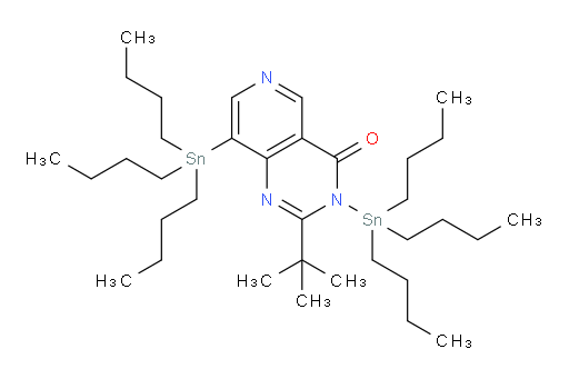 2-(tert-butyl)-3,8-bis(tributylstannyl)pyrido[4,3-d]pyrimidin-4(3H)-one