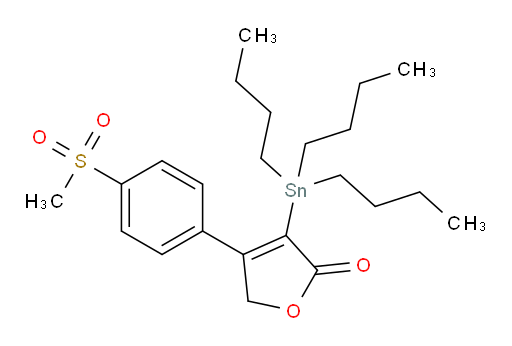 4-(4-(methylsulfonyl)phenyl)-3-(tributylstannyl)furan-2(5H)-one