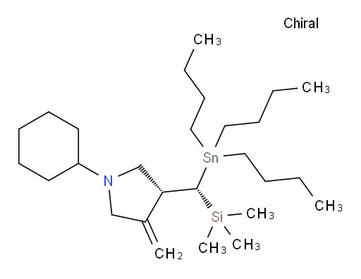 (R)-1-cyclohexyl-3-methylene-4-((S)-(tributylstannyl)(trimethylsilyl)methyl)pyrrolidine