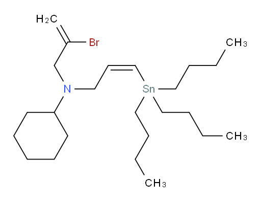 (Z)-N-(2-bromoallyl)-N-(3-(tributylstannyl)allyl)cyclohexanamine