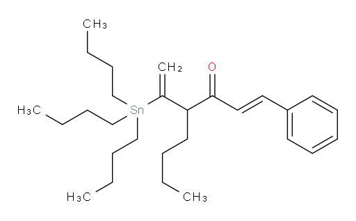 (E)-1-phenyl-4-(1-(tributylstannyl)vinyl)oct-1-en-3-one