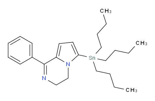 1-phenyl-6-(tributylstannyl)-3,4-dihydropyrrolo[1,2-a]pyrazine