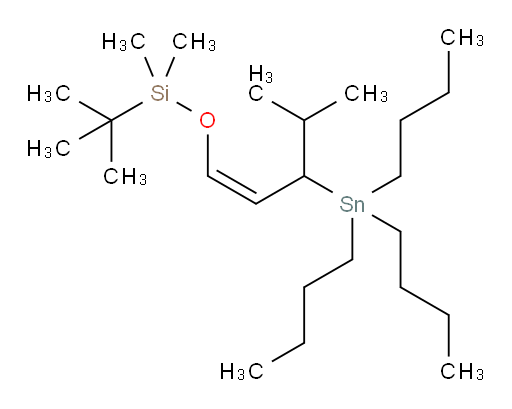 (Z)-叔丁基二甲基((4-甲基-3-(三丁基锡基)戊-1-烯-1-氧基))硅烷