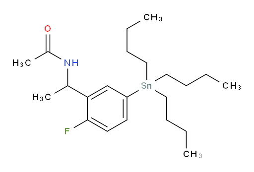 N-(1-(2-氟-5-(三丁基锡基)苯基)乙基)乙酰胺
