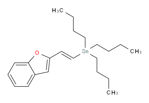 (E)-(2-(苯并呋喃-2-基)乙烯基)三丁基锡烷