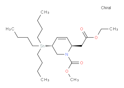 (2R,5R)-甲基 2-(2-乙氧基-2-氧代乙基)-5-(三丁基锡基)-5,6-二氢吡啶-1(2H)-甲酸酯