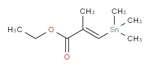 (E)-ethyl 2-methyl-3-(trimethylstannyl)acrylate