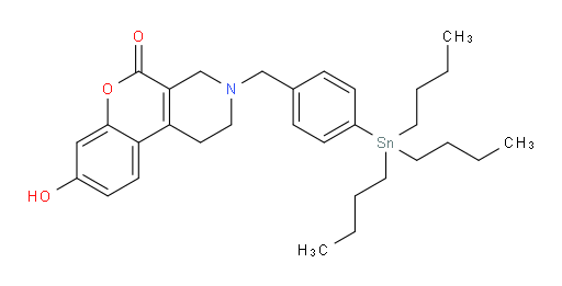 8-hydroxy-3-(4-(tributylstannyl)benzyl)-3,4-dihydro-1H-chromeno[3,4-c]pyridin-5(2H)-one