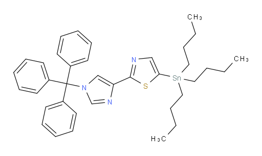 5-(tributylstannyl)-2-(1-trityl-1H-imidazol-4-yl)thiazole