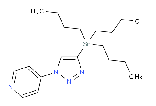 4-(4-(tributylstannyl)-1H-1,2,3-triazol-1-yl)pyridine