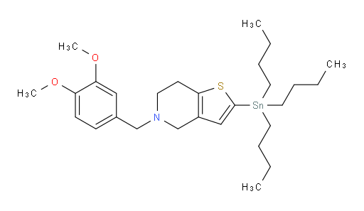 5-(3,4-dimethoxybenzyl)-2-(tributylstannyl)-4,5,6,7-tetrahydrothieno[3,2-c]pyridine