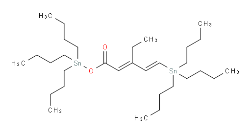 (2E,4E)-tributylstannyl 3-ethyl-5-(tributylstannyl)penta-2,4-dienoate