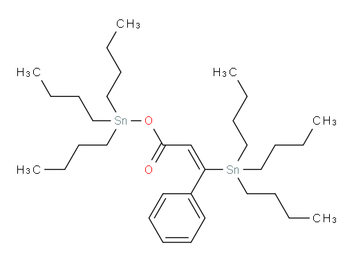 (E)-tributylstannyl 3-phenyl-3-(tributylstannyl)acrylate