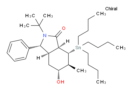(3R,3aR,5R,6S,7R,7aS)-2-(tert-butyl)-5-hydroxy-6-methyl-3-phenyl-7-(tributylstannyl)octahydro-1H-isoindol-1-one