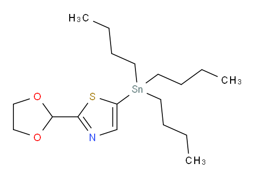 2-(1,3-dioxolan-2-yl)-5-(tributylstannyl)thiazole
