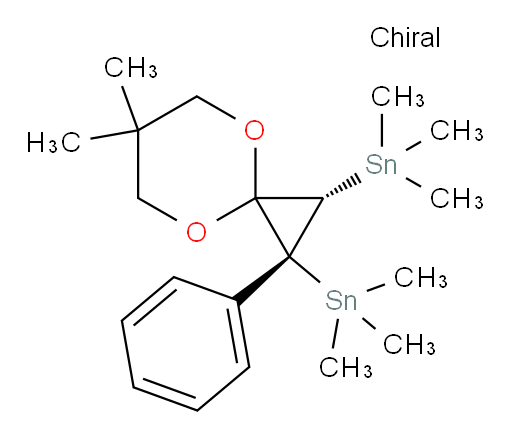 ((1R,2S)-6,6-dimethyl-1-phenyl-4,8-dioxaspiro[2.5]octane-1,2-diyl)bis(trimethylstannane)